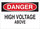Brady B-120 Fiberglass Reinforced Polyester Rectangle White Electrical Safety Sign - 14 in Width x 10 in Height - 76072