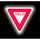 Brady B-959 Aluminum Triangle Reflective White Stop Signs, Traffic Control Signs & Banners Sign - 30 in Width x 30 in Height - 95039