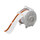 Brady 121553 Printer Label Roll - Vinyl - Black / Orange on White - B-595 - 70890