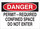 Brady B-302 Polyester Rectangle White Confined Space Sign - 10 in Width x 7 in Height - 65950