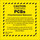 Brady B-120 Fiberglass Reinforced Polyester Square Yellow Hazardous Material Sign - 6 in Width x 6 in Height - 87026
