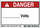 Brady 86870 Black / Red on White Rectangle Polyester High Voltage Warning Label - 5 in Width - 3 1/2 in Height - B-302
