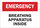 Brady B-120 Fiberglass Reinforced Polyester Rectangle White Breathing Apparatus Sign - 14 in Width x 10 in Height - 99326