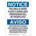 Brady B-302 Polyester Rectangle White Surveillance Sign - 10 in Width x 14 in Height - Laminated - Language English / Spanish - 124042
