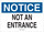 Brady B-555 Aluminum Rectangle White Door Sign - 14 in Width x 10 in Height - 95289