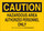 Brady B-401 Polystyrene Rectangle Yellow Hazardous Material Sign - 14 in Width x 10 in Height - 124687