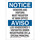 Brady B-302 Polyester Rectangle White Restricted Area Sign - 10 in Width x 14 in Height - Laminated - Language English / Spanish - 125078