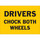 Brady B-946 Vinyl Rectangle Yellow Truck Driver Instruction Sign - 14 in Width x 10 in Height - 63207