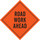 Brady Vinyl Diamond Orange Road Construction Sign - 48 in Width x 48 in Height - 57022