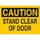 Brady B-120 Fiberglass Reinforced Polyester Rectangle Yellow Door Sign - 14 in Width x 10 in Height - 70532