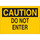 Brady B-120 Fiberglass Reinforced Polyester Rectangle Yellow Restricted Area Sign - 10 in Width x 7 in Height - 75444