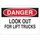 Brady B-302 Polyester Rectangle White Truck & Forklift Warehouse Traffic Sign - 10 in Width x 7 in Height - Laminated - 88131