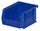Akro-Mils Akrobin 10 lb Blue Industrial Grade Polymer Hanging / Stacking Storage Bin - 5 3/8 in Length - 4 1/8 in Width - 3 in Height - 1 Compartments - 30210 BLUE