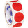Tape Logic DL612A Blank Circle Inventory Labels - Paper - Red - 10412