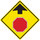Brady B-959 Aluminum Square Yellow Stop Signs, Traffic Control Signs & Banners Sign - 30 in Width x 30 in Height - 115588
