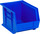 Quantum Storage Blue Polypropylene Storage Bin - 8-1/4 in Width - 7 in Height - QUS239BL