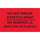 Tape Logic DL3031 Bilingual Labels - 5 in x 3 in - Semi-Gloss Coated Paper - Fluorescent Red - 11008