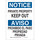 Brady B-302 Polyester Rectangle White Restricted Area Sign - 10 in Width x 14 in Height - Laminated - Language English / Spanish - 125060