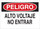 Brady B-120 Fiberglass Reinforced Polyester Rectangle White Electrical Safety Sign - 14 in Width x 10 in Height - Language Spanish - 39556