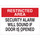 Brady B-401 High Impact Polystyrene Rectangle White Security Sign - 14 in Width x 10 in Height - 95478