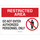 Brady B-120 Fiberglass Reinforced Polyester Rectangle White Restricted Area Sign - 10 in Width x 7 in Height - 122869