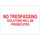 Brady B-120 Fiberglass Reinforced Polyester Rectangle White Restricted Area Sign - 20 in Width x 14 in Height - 71216