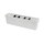 Akro-Mils Vantagebin White Industrial Grade Polymer Shelf Storage Bin - 24 in Length - 5 1/2 in Width - 7 in Height - 1 Compartments - 30420WHI6PK