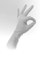 QRP Qualasheer VCYF09 Clear Large Powder Free Disposable Gloves - Food Grade - 9 in Length - 4 mil Thick
