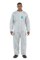 Ansell Microchem AlphaTec Chemical-Resistant Coveralls 68-2000 WH20-B-92-103-02 - Size Small - White - 05971