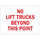 Brady B-302 Polyester Rectangle White Truck & Forklift Warehouse Traffic Sign - 10 in Width x 7 in Height - Laminated - 89136
