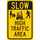 Brady B-302 Polyester Rectangle Stop Signs, Traffic Control Signs & Banners Sign - 12 in Width x 18 in Height - Laminated - 124424