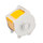 Brady 76620 Printer Label Roll - 2.25 in x 100 ft - Polyester - Yellow - B-569