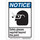 Brady B-120 Fiberglass Reinforced Polyester Rectangle White PPE Sign - 7 in Width x 10 in Height - 44999