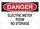 Brady B-401 Polystyrene Rectangle White Electrical Safety Sign - 10 in Width x 7 in Height - 25526