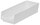 Akro-Mils 176 cu in White Industrial Grade Polymer Shelf Storage Bin - 17 7/8 in Length - 6 5/8 in Width - 4 in Height - 1 Compartments - 30138 WHITE