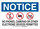 Brady B-120 Fiberglass Reinforced Polyester Rectangle White No Electronics Sign - 10 in Width x 7 in Height - 132047