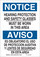 Brady B-401 Polystyrene Rectangle White PPE Sign - 10 in Width x 14 in Height - Language English / Spanish - 124035