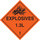 Brady B-120 Fiberglass Reinforced Polyester Square Orange Truck Placards Sign - 10 3/4 in Width x 10 3/4 in Height - 63360