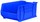 Akro-Mils Akrobin 300 lb Blue Industrial Grade Polymer Stacking Storage Bin - 23 7/8 in Length - 16 1/2 in Width - 11 in Height - 1 Compartments - 30288 BLUE