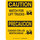 Brady B-302 Polyester Rectangle Yellow Truck & Forklift Warehouse Traffic Sign - 10 in Width x 14 in Height - Laminated - Language English / Spanish - 90809