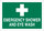 Brady B-120 Fiberglass Reinforced Polyester Rectangle Green Eyewash & Shower Sign - 14 in Width x 10 in Height - 87662