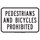 Brady B-302 Polyester Rectangle White Pedestrian & Crosswalk Sign - 18 in Width x 12 in Height - Laminated - 129440