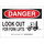 Brady B-302 Polyester Rectangle White Truck & Forklift Warehouse Traffic Sign - 10 in Width x 7 in Height - Laminated - 123745