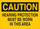 Brady B-401 Polystyrene Rectangle Yellow PPE Sign - 10 in Width x 7 in Height - 25464