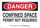 Brady B-302 Polyester Rectangle White Confined Space Sign - 14 in Width x 10 in Height - Laminated - 126839