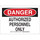 Brady B-401 High Impact Polystyrene Rectangle White Restricted Area Sign - 10 in Width x 14 in Height - Language Spanish - 42070
