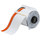 Brady 113160 Printer Label Roll - 4 in x 100 ft - Vinyl - Orange / White - B-595 - 99846