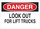 Brady B-555 Aluminum Rectangle White Truck & Forklift Warehouse Traffic Sign - 10 in Width x 7 in Height - 42524