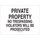Brady B-120 Fiberglass Reinforced Polyester Rectangle White No Trespassing Sign - 10 in Width x 7 in Height - 122885