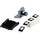 Brady M71EP-167-593-BK Die-Cut Printer Label Roll - 1.2 in x 1 1/2 in - Polyester - Black - B-593 - 92793